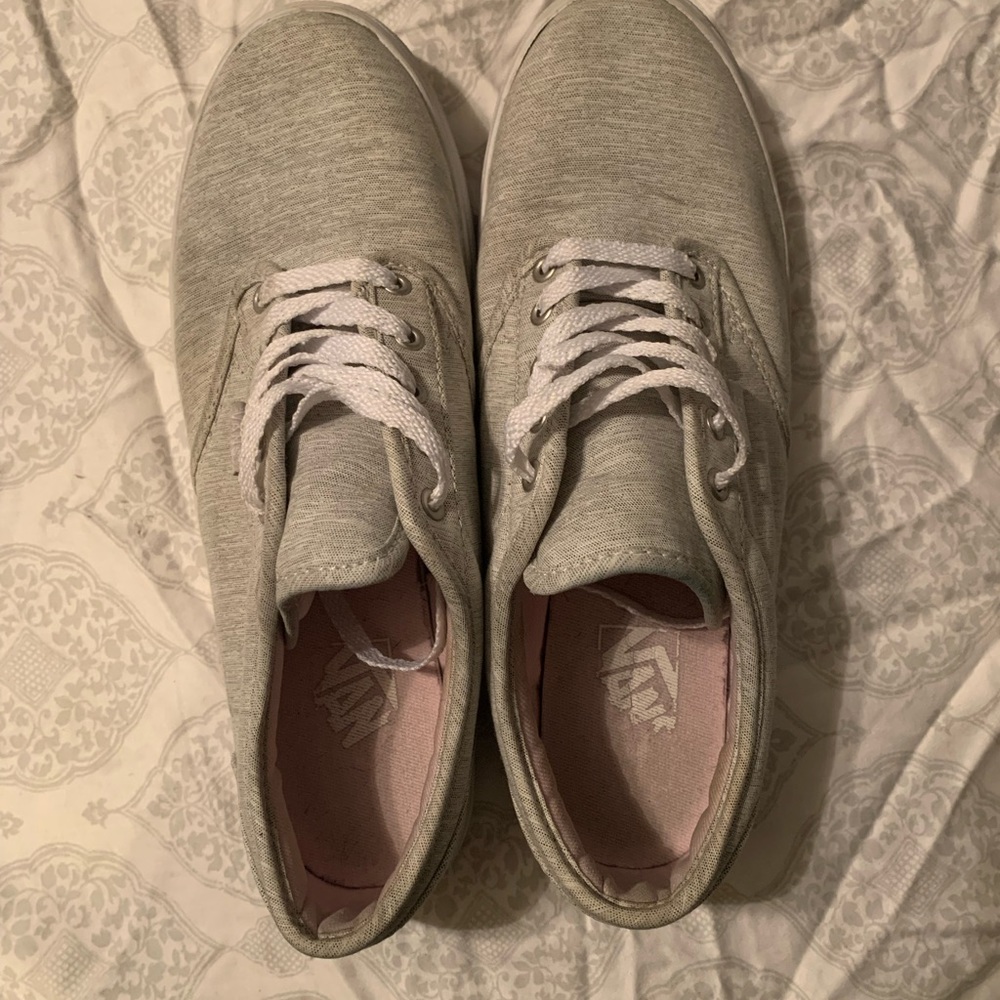 Off white/grey vans. Good condition still. Size 7